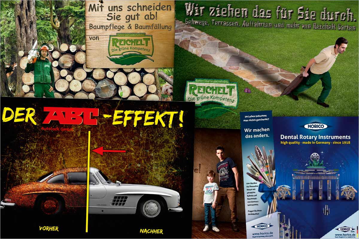 Bildcollagen der Werbeagentur und Kreativagentur für den Kanton Thurgau